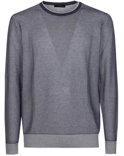 Fay Round-Neck Knitwear - Grey