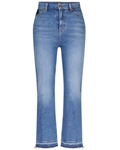 BOSS Cropped jeans marlene - Blau