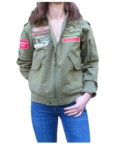 Aeronautica Militare Bomber ricamato - Verde