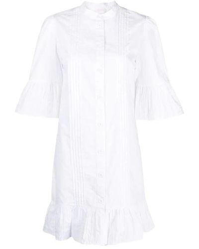 See By Chloé Midi dresses,rüschen plissee hemdkleid - Weiß