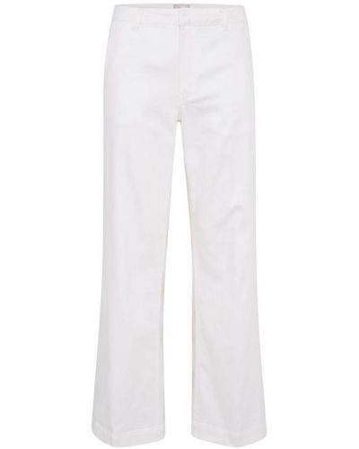 My Essential Wardrobe Wide Pants - White