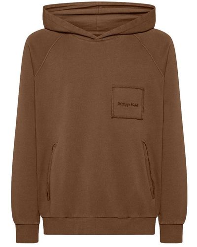 Philippe Model Oversized noce hoodie - Marrone