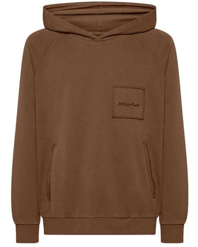 Philippe Model Oversized walnuss hoodie - Braun