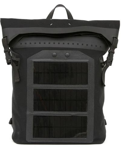Maison Margiela Schwarzer solarpanel-rucksack