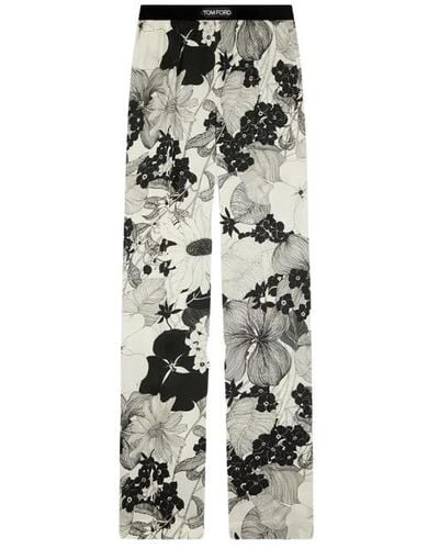 Tom Ford Wide Trousers - Natural