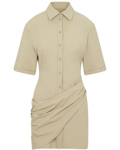 Jacquemus Shirt Dresses - Natural