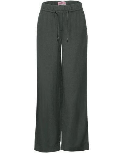Cecil Pantaloni leggeri in lino per l'estate stile neele - Verde