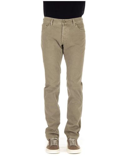 Jacob Cohen Straight Trousers - Green
