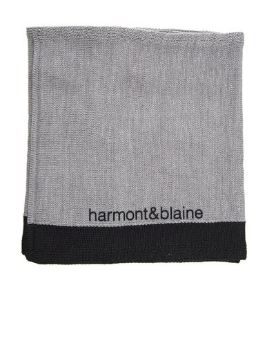 Harmont & Blaine Doppelseitiger schal, einfarbiger streifen - Grau