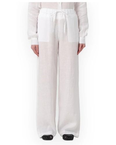 Fay Wide Trousers - White