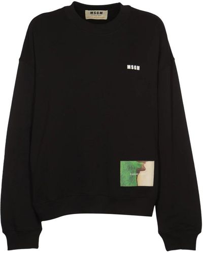 MSGM Sweatshirts - Black