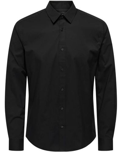Only & Sons Casual Shirts - Black