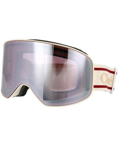 Chloé Stylische sonnenbrille mit modell ch0072s - Weiß