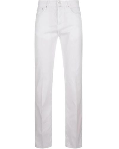 Kiton Slim-Fit Jeans - White