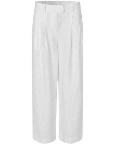 Masai Straight Pants - White