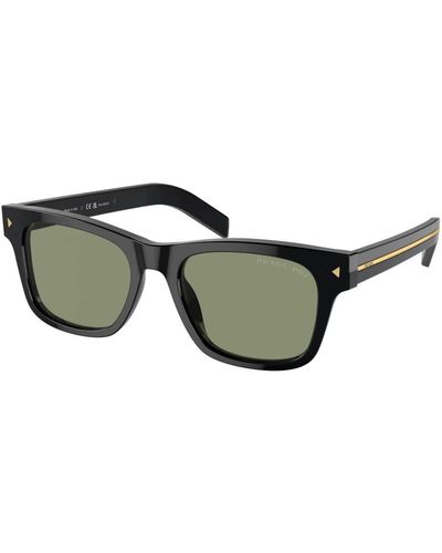 Prada Schwarze/lichtgrüne sonnenbrille,sunglasses
