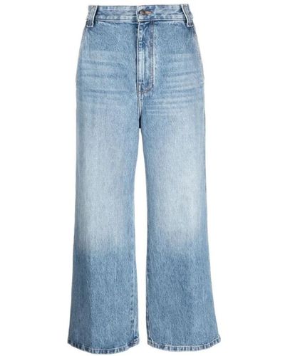 Khaite Wide Jeans - Blue