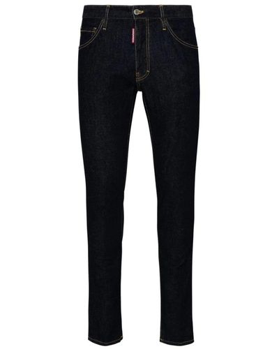 DSquared² Slim-fit baumwoll-blaue jeans - Schwarz