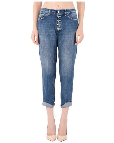 Dondup Jeans a vita bassa modello koons - Blu