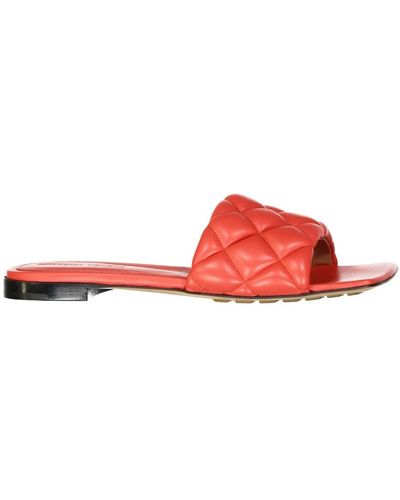 Bottega Veneta Padded Sandals - Red