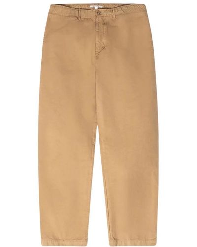 Kestin Pantalone in cotone ripstop color tan dal taglio dritto e rilassato - Neutro