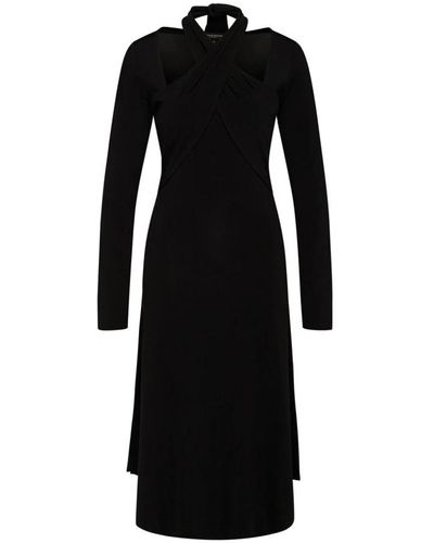 Bruuns Bazaar Elegante abito midi nero