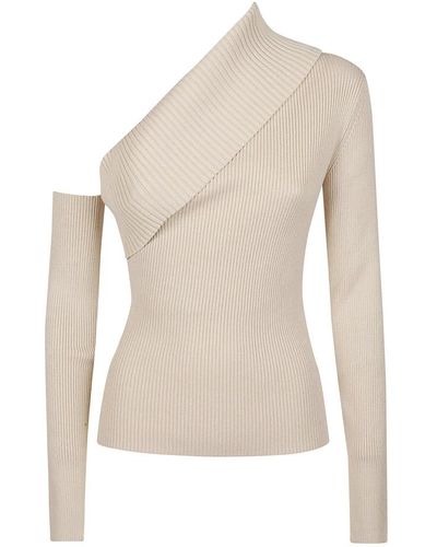 FEDERICA TOSI Long Sleeve Tops - Natural
