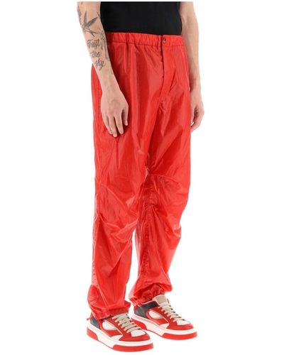 Ferragamo Leichte nylonhose mit elastischem bund und kordelzug - Rot