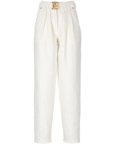 Balmain Wide Trousers - White