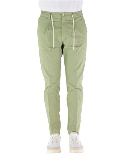 Cruna Slim-Fit Trousers - Green