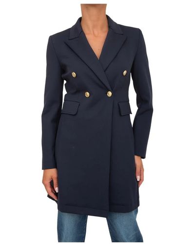 Marella Coats > single-breasted coats - Bleu