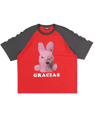 Pleasures Gracias raglan shirt - offizielle zusammenarbeit mit sonic youth - Rot