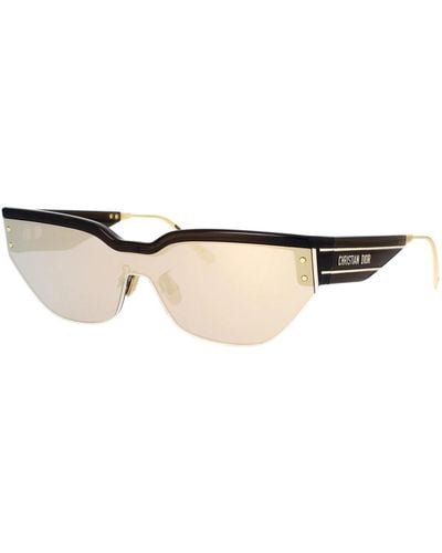 Dior Sportliche sonnenbrille mit grafischem design und verspiegelten braunen gläsern - Natur