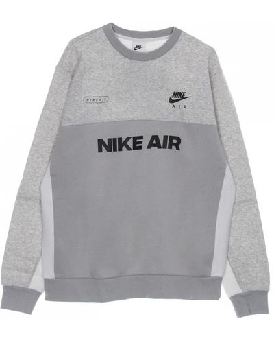 Nike Gebürsteter crewneck-sweatshirt - Grau