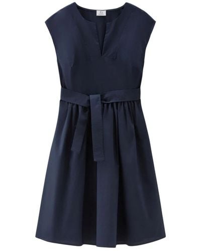 Woolrich Short Dresses - Blue