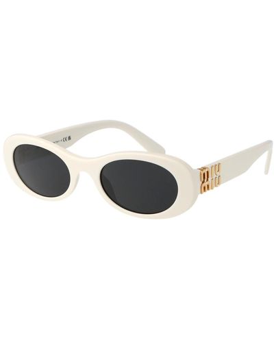 Miu Miu Stylische sonnenbrille mit 0mu 06zs - Mettallic