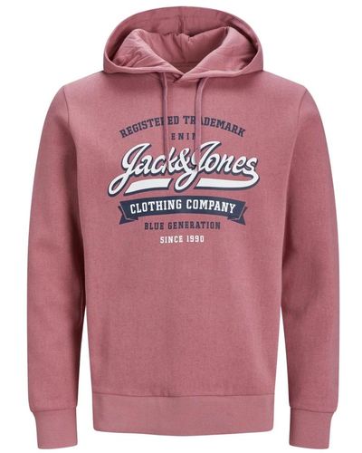 Jack & Jones Logo2 kapuzensweatshirt - Rot