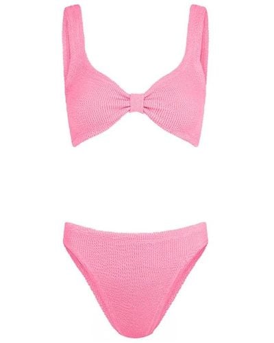 Hunza G Retro bonnie bikini in fuchsia - Pink