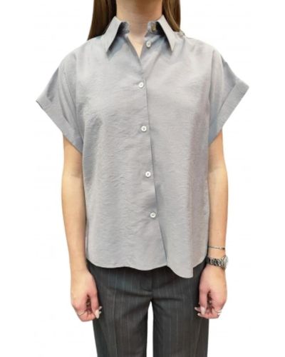 Paul Smith Camisa gris de viscosa de manga corta