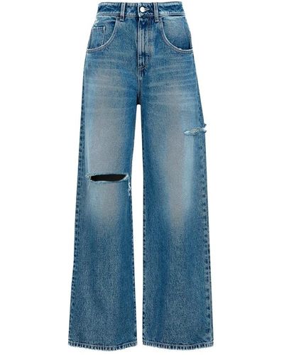 ICON DENIM Wide leg jeans mejora mujer moderna - Azul