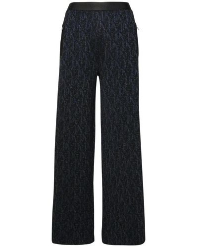 Palm Angels Wide Trousers - Blue