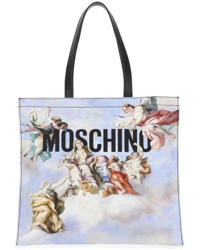 Moschino Tote Bags - White