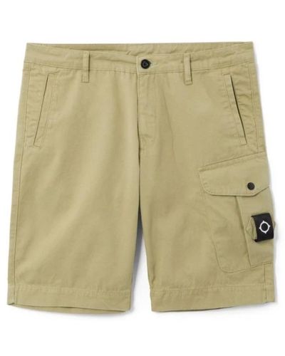 Ma Strum Cargo shorts mit druckknopf-taschen - Grün