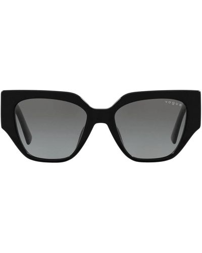 Vogue Gafas de sol negras/gris sombreadas - Negro