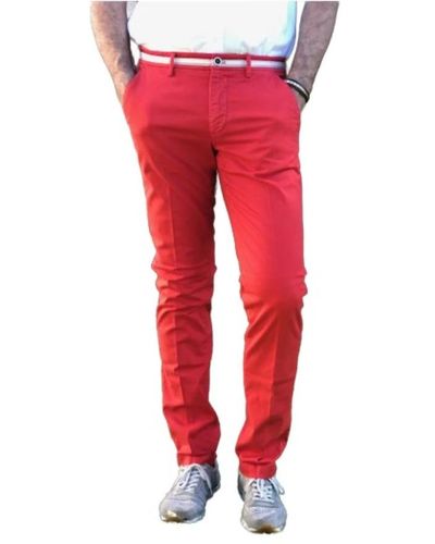 Mason's Pantaloni slim fit torino - Rosso
