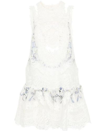 Zimmermann Short Dresses - White