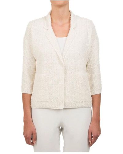 Le Tricot Perugia Jackets > tweed jackets - Blanc