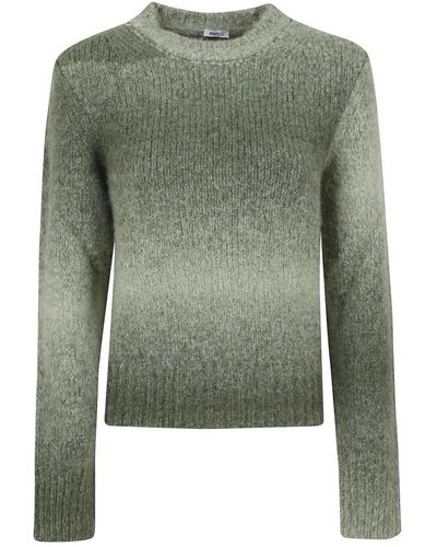 Aspesi Round-Neck Knitwear - Green