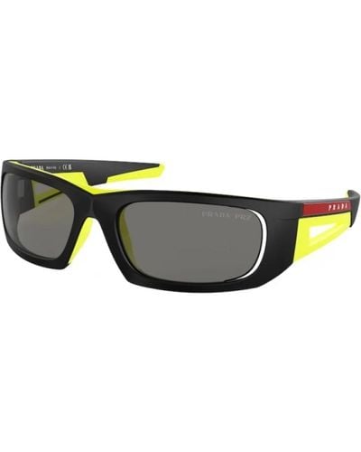 Prada Stylische sonnenbrille für männer - red line ps 02ys - Grün
