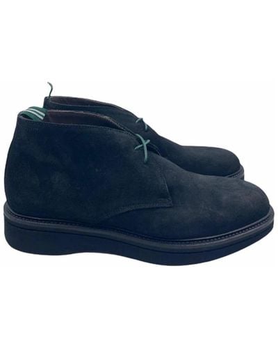 Green George Ankle Boots - Blue